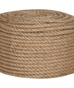 100 % juterep 14 mm 100 m för konst- och hantverksprojekt, blomsterarrangemang, trädgårdsarbete, dekorationer